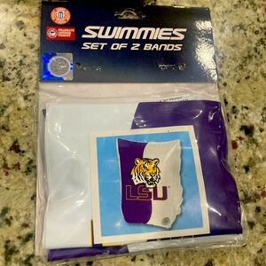 Swimmies LSU Tigers set of 2 bands New and Sealed